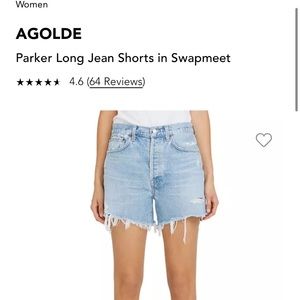 AGOLDE Parker Long Denim Shorts